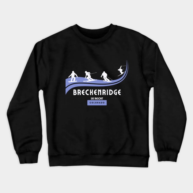 Breckenridge Ski Resort, Colorado. Gift Ideas For The Ski Enthusiast. Crewneck Sweatshirt by Papilio Art